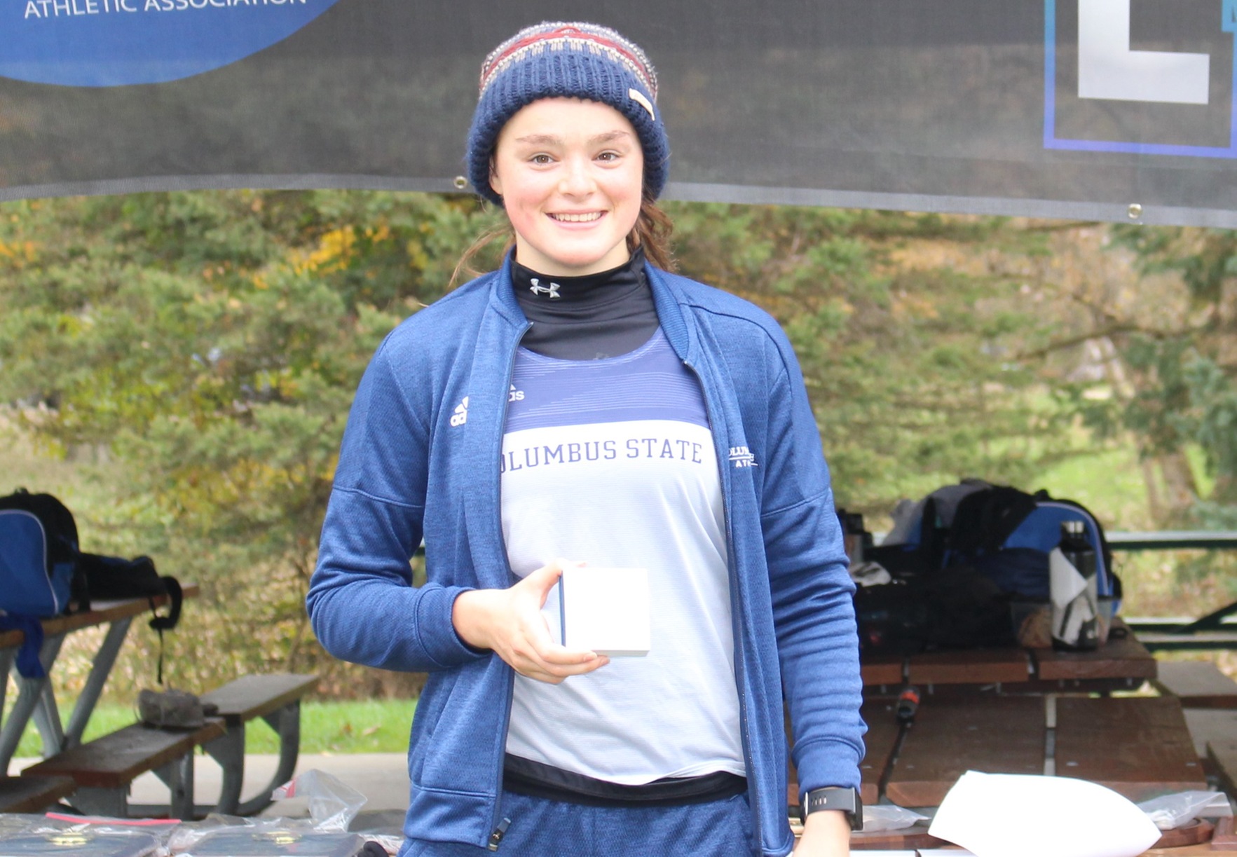 NJCAA Region XII Division III Women's Cross Country Champion: Emily Blenk of Columbus State Community College