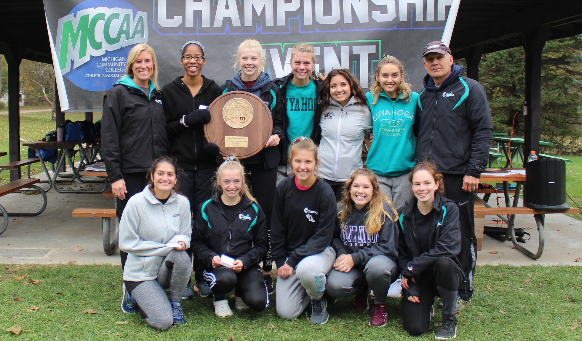 2019 NJCAA Region XII Division I Women's Cross Country Champions: Cuyahoga Community College Triceratops